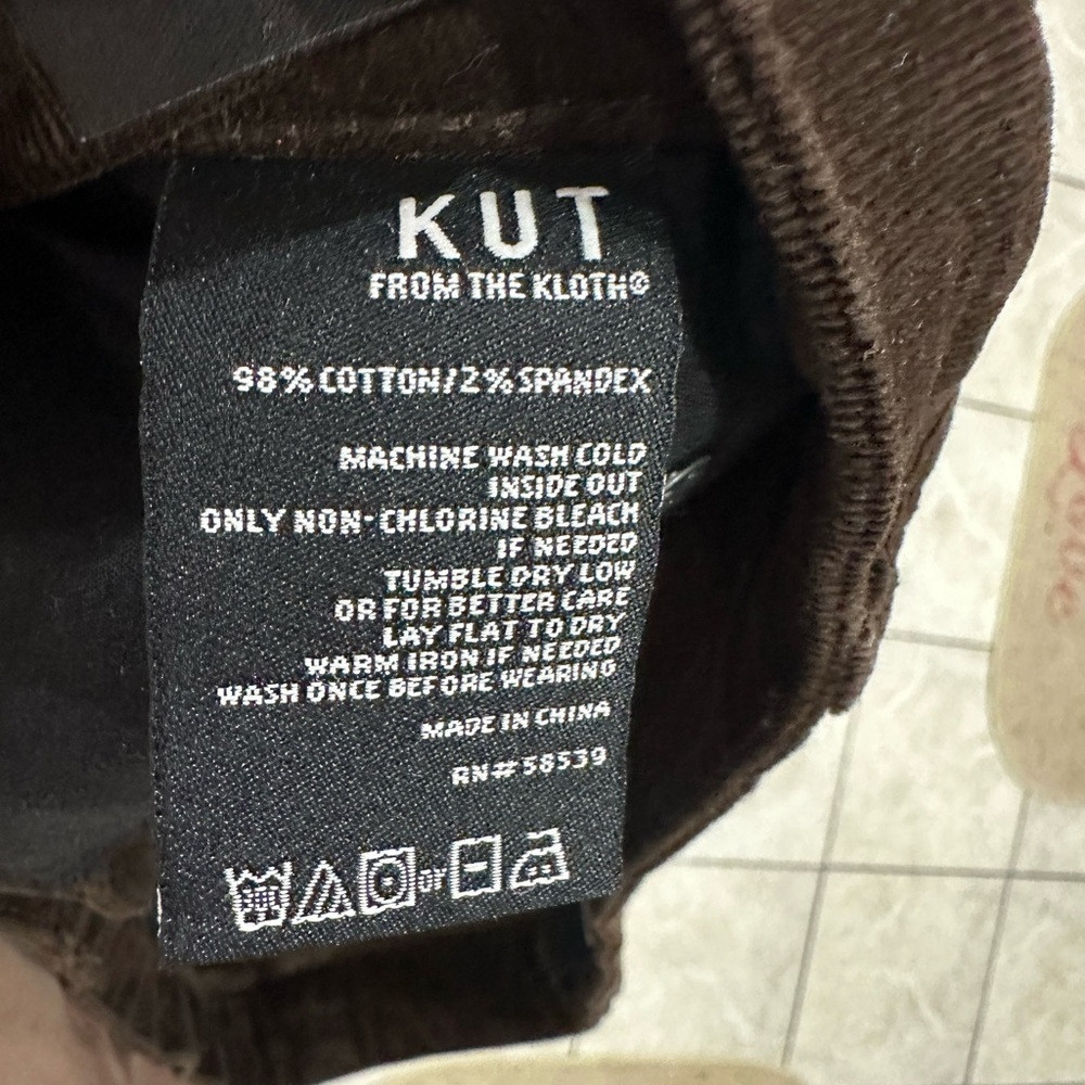 Kut from the Kloth Chocolate Brown Corduroy Pants - Picture 4 of 6